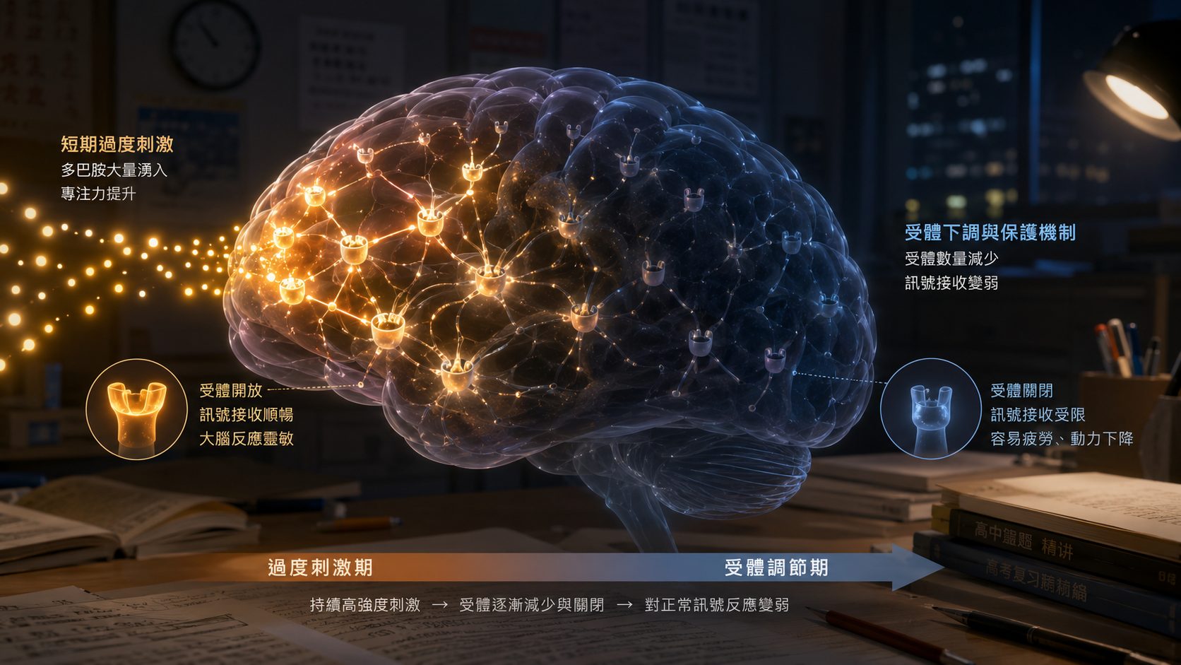 多巴胺受體下調與青少年中樞神經刺激風險