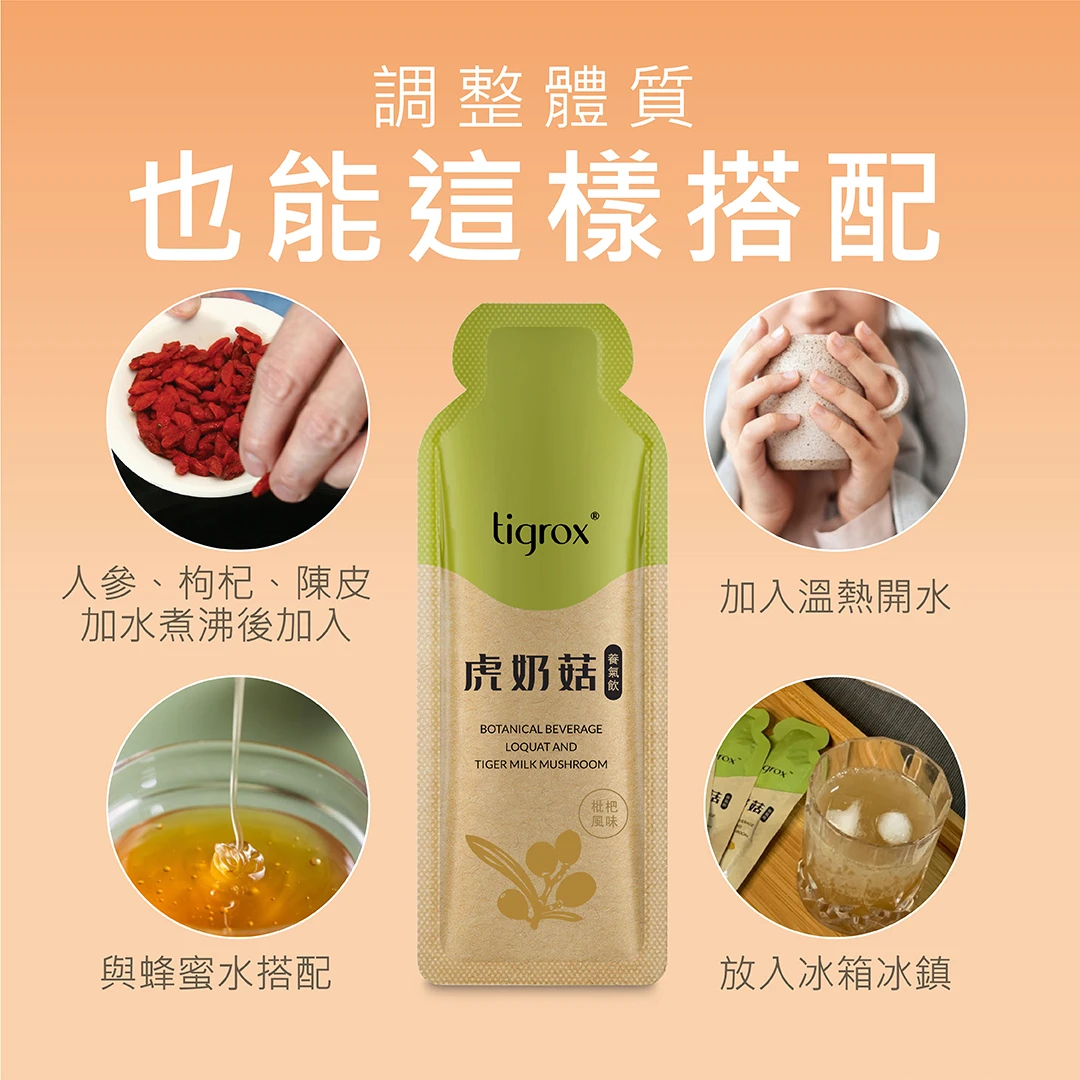 TIGROX 虎奶菇養氣飲 12入 商品說明 14
