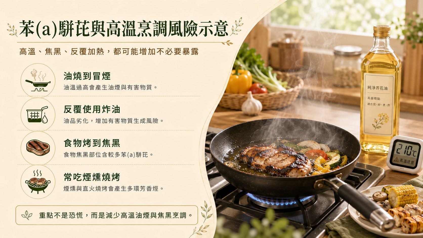 苯駢芘與高溫油炸反覆用油風險